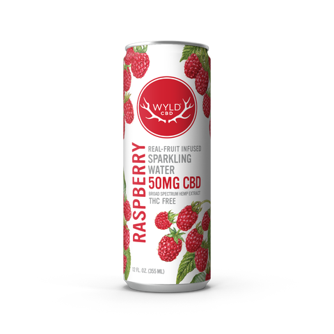 Wyld Raspberry CBD Sparkling Water — CBD-Only