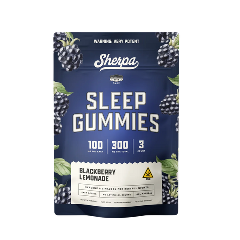Sherpa Calm Delta 9 THC Gummies 300MG 3CT. - Blackberry Lemonade