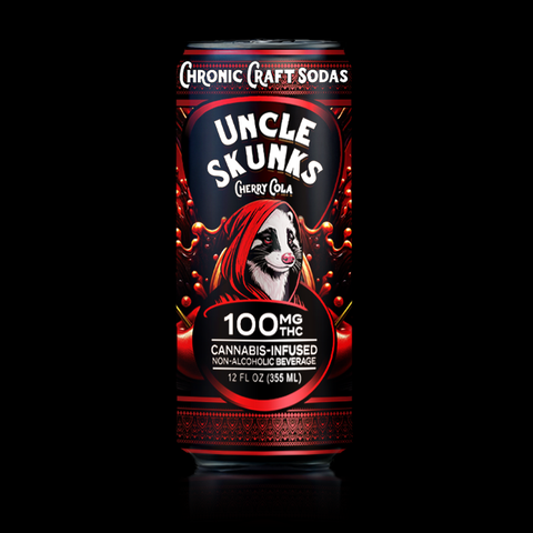 Uncle Skunks Cherry Cola 100mg Chronic Craft Soda (12oz)