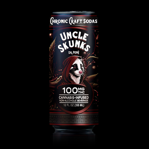 Uncle Skunks Dr Pepe 100mg Chronic Craft Soda (12oz)