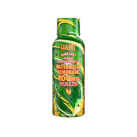 Habit 100 MG Delta 9 THC Hemp Shot – Watermelon Lemonade