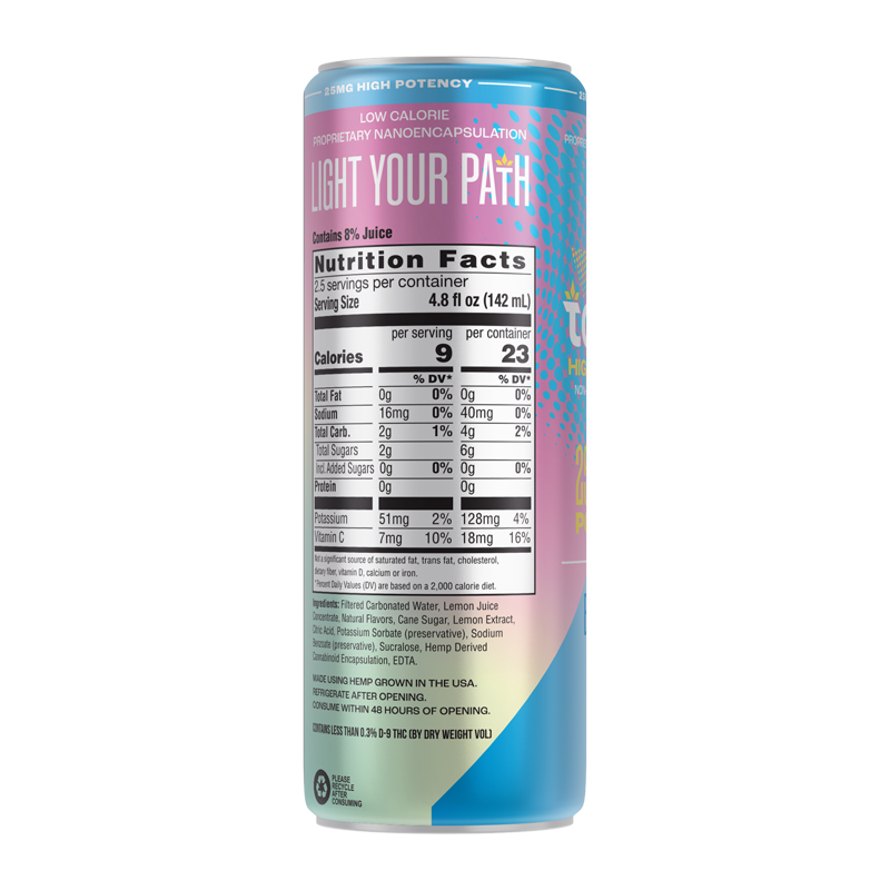 Torch Blue Razz High Potency 25mg THC Seltzer (3)