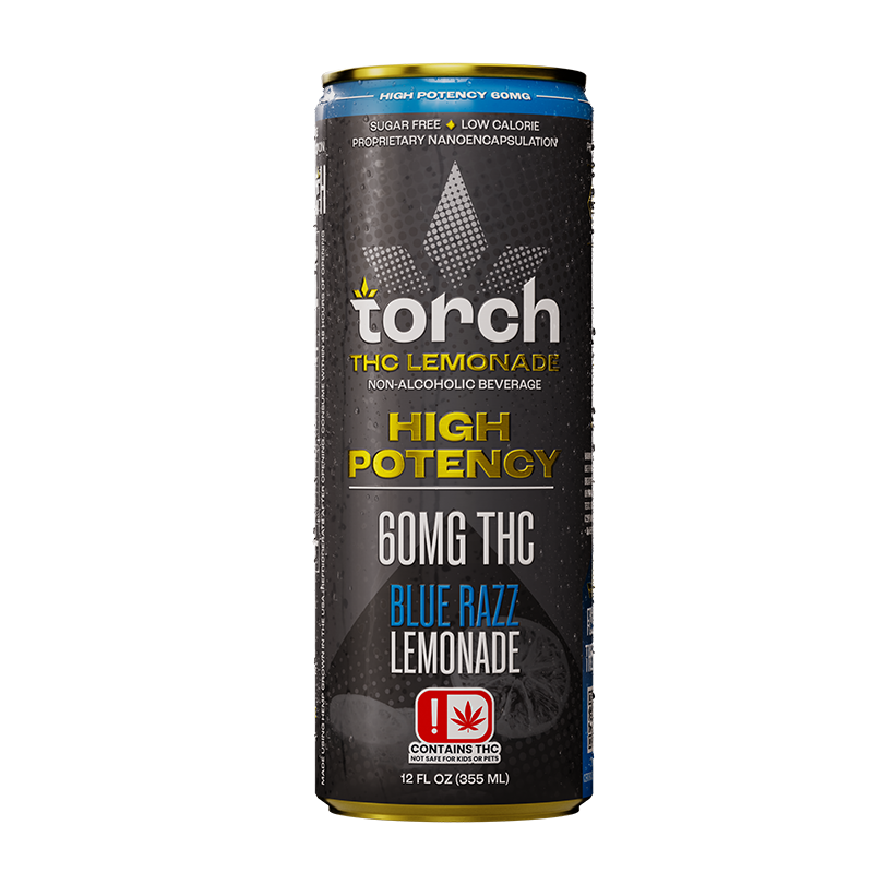 Torch Blue Razz Lemonade High Potency 60mg THC Seltzer (3)