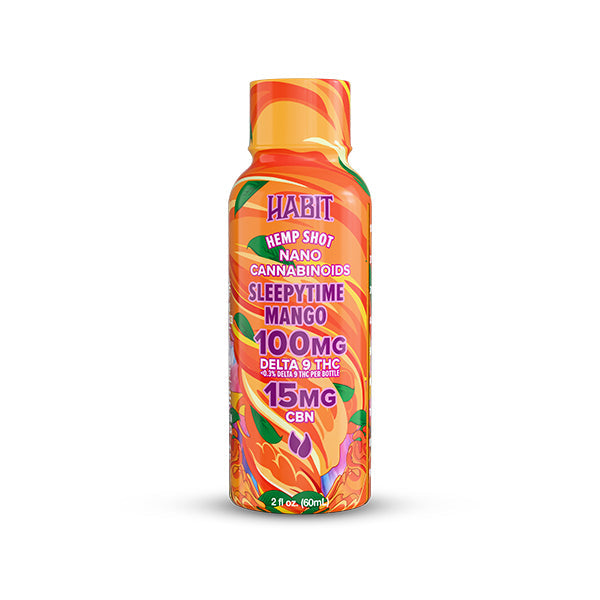 Habit 100 MG Delta 9 THC Hemp Shot – Sleepytime Mango