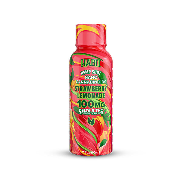 Habit 100 MG Delta 9 THC Hemp Shot – Strawberry Lemonade