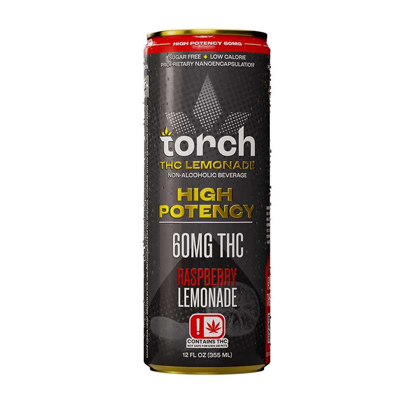 Torch Raspberry Lemonade High Potency 60mg THC Seltzer (3)