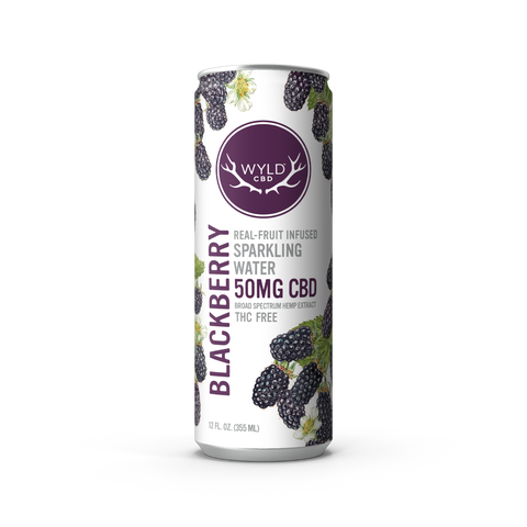 Wyld Blackberry CBD Sparkling Water — CBD-Only