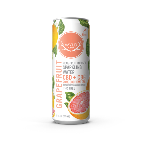 Wyld Grapefruit CBD:CBG Sparkling Water — CBD-Only
