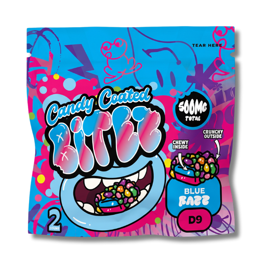 Ocho Extracts Candy Coated BITEZ Blue Razz