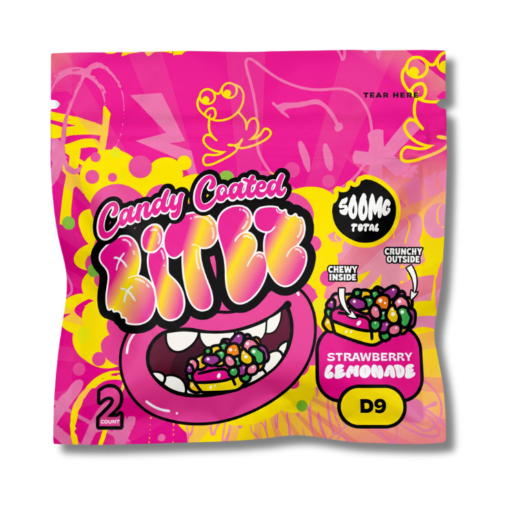 Ocho Extracts Candy Coated BITEZ Strawberry Lemonade