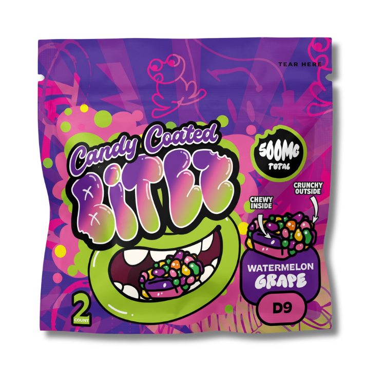Ocho Extracts Candy Coated BITEZ Watermelon Grape