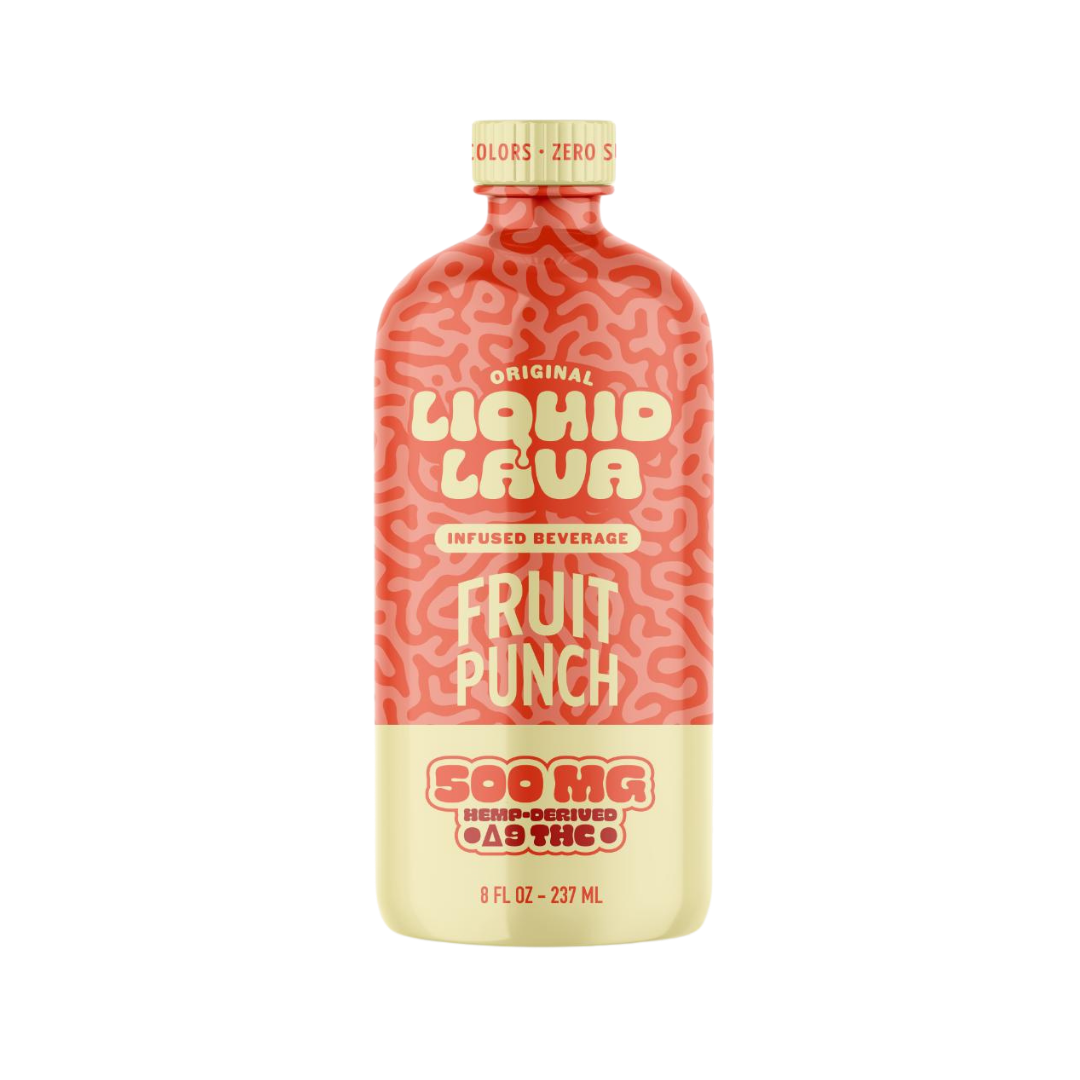 Liquid Lava Infused Delta 9 THC Beverage 500MG - Fruit Punch