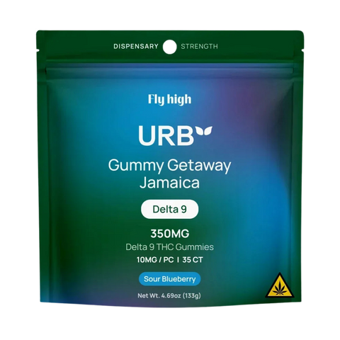URB Delta 9 THC 350MG Gummies - Sour Blueberry