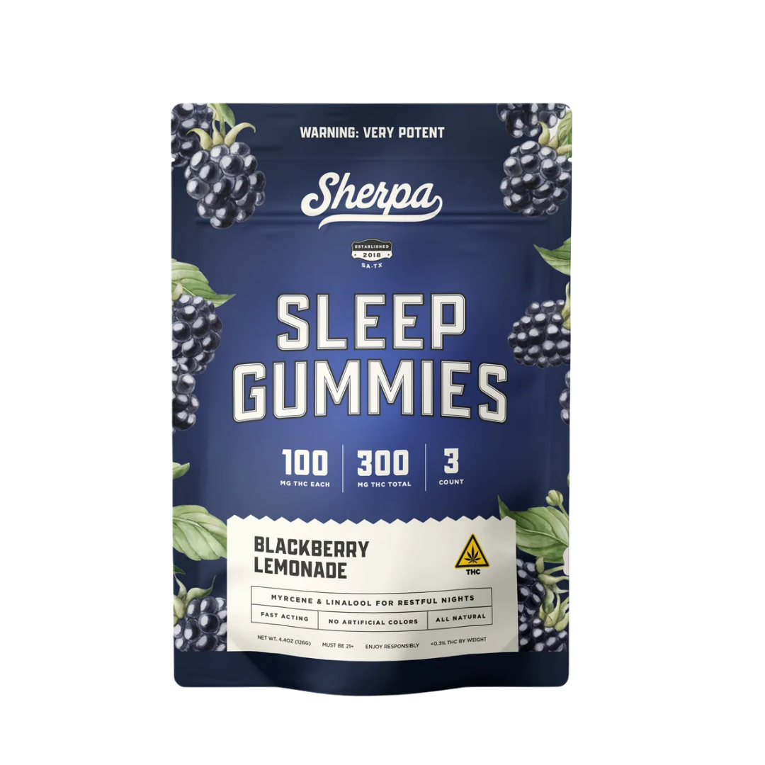 Sherpa Calm Delta 9 THC Gummies 300MG 3CT. - Blackberry Lemonade