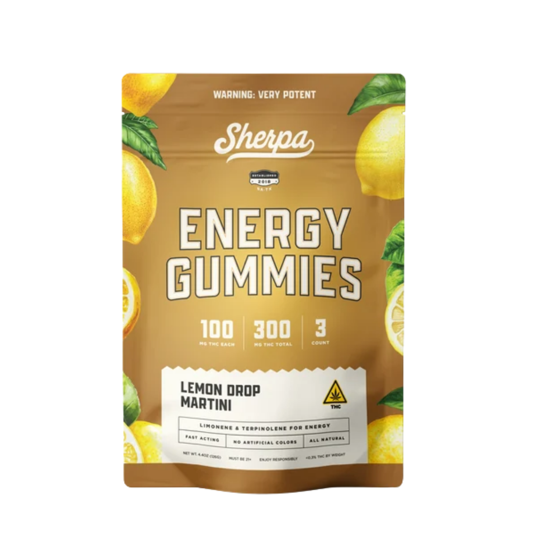 Sherpa Calm Delta 9 THC Gummies 300MG 3CT. - Lemon Drop Martini