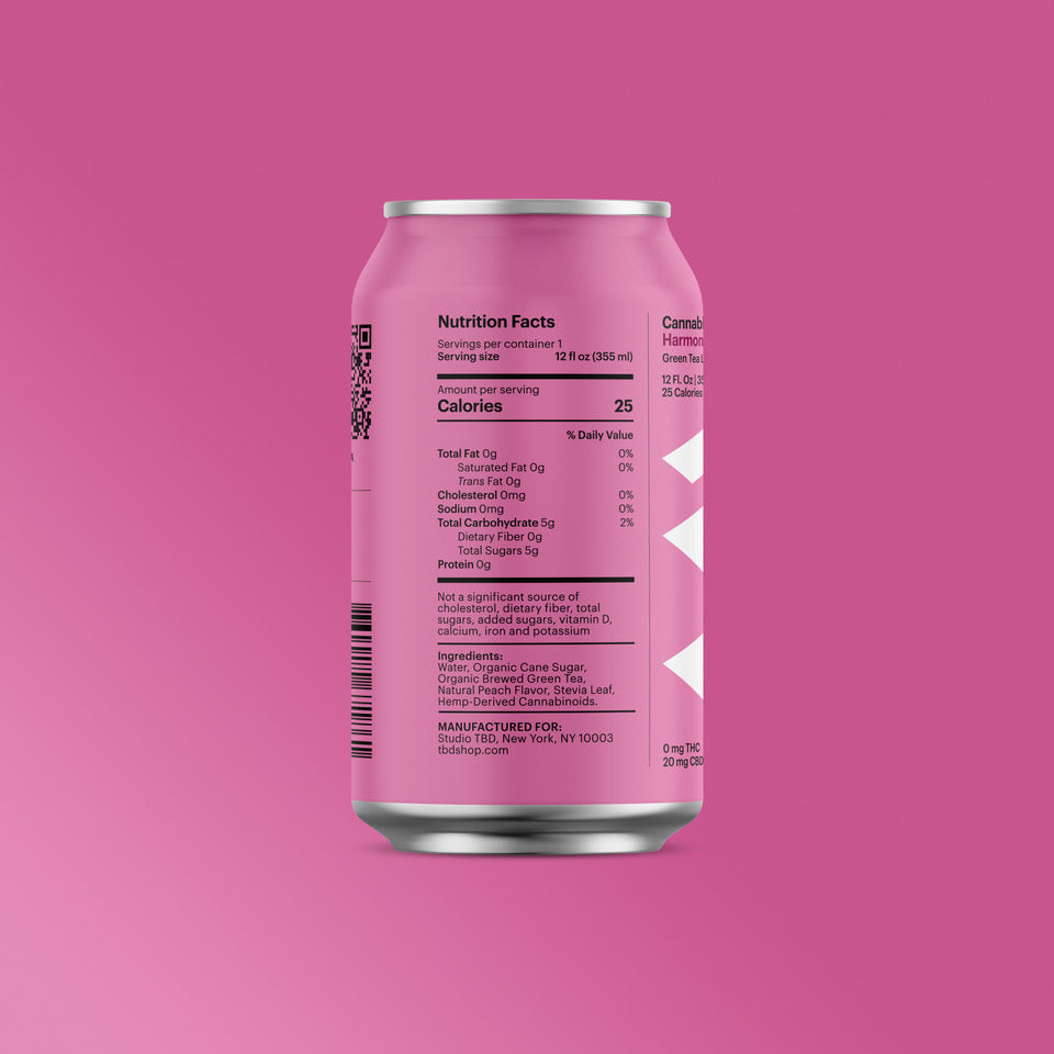 CBD Infused Green Tea Lemonade Harmony 0:20 (12-pack) (3)