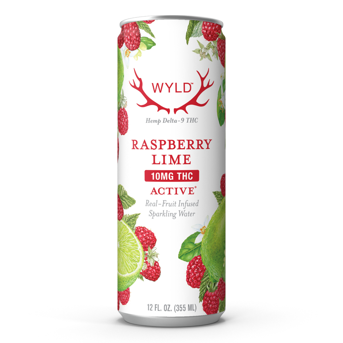 Wyld Raspberry Lime THC Sparkling Water — Active (2)