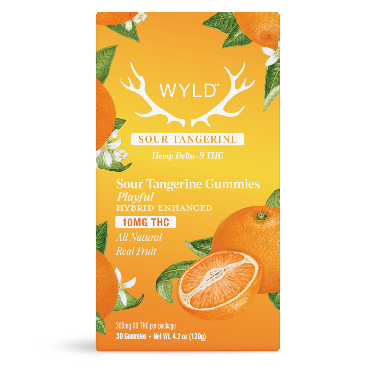 Wyld Sour Tangerine (Hybrid) THC gummies 10mg 30ct