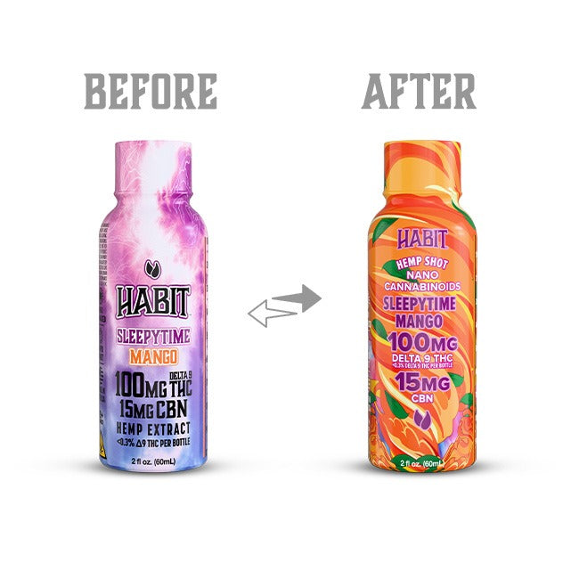 Habit 100 MG Delta 9 THC Hemp Shot – Sleepytime Mango (2)