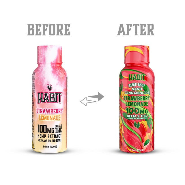 Habit 100 MG Delta 9 THC Hemp Shot – Strawberry Lemonade (2)