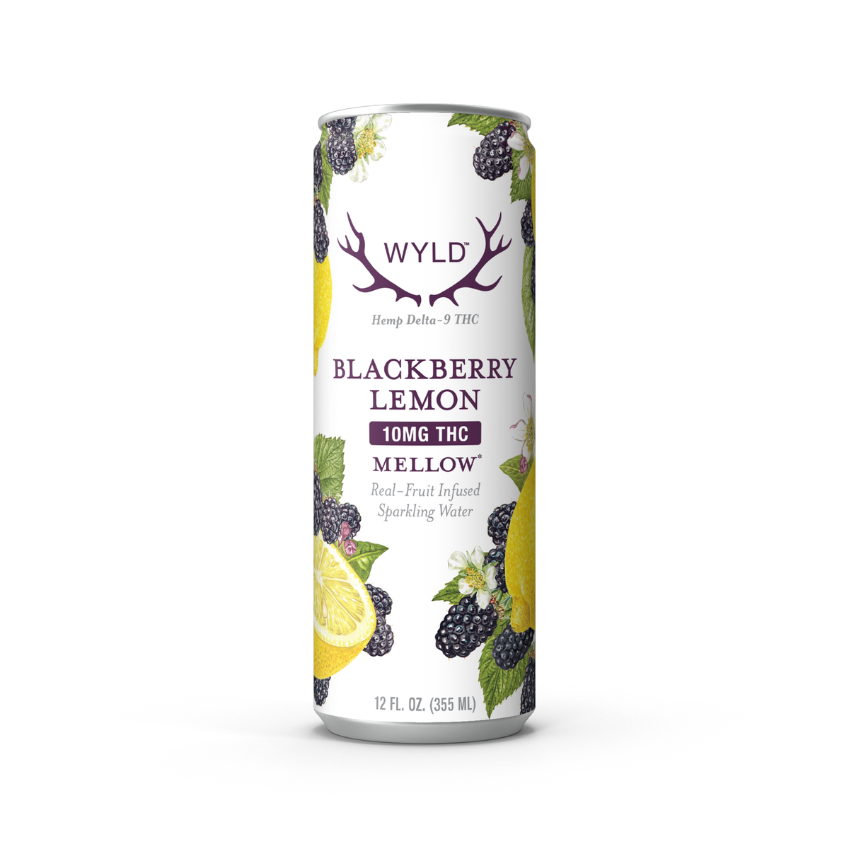 Wyld Blackberry Lemon THC Sparkling Water — Mellow