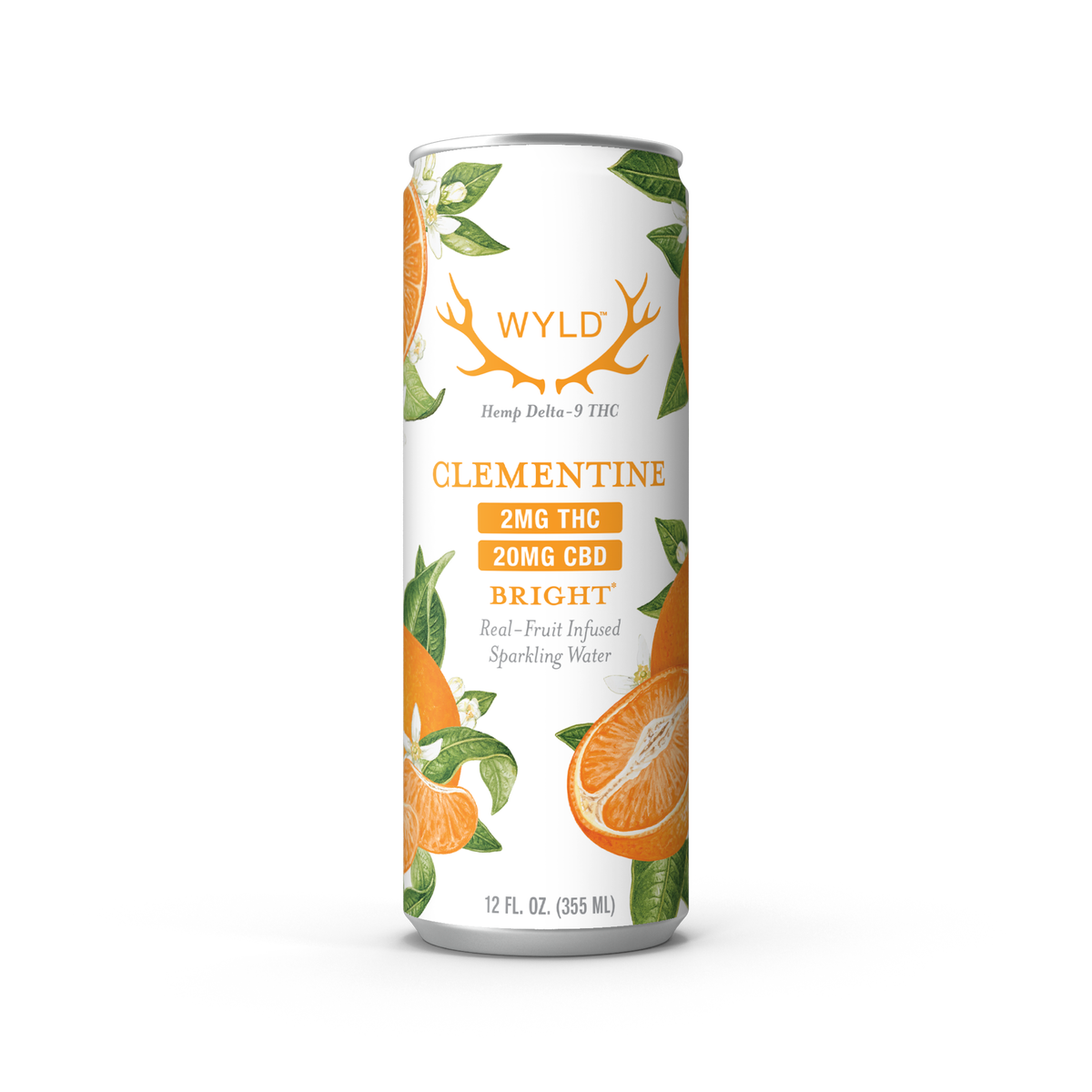 Wyld Low-Dose Clementine CBD:THC Sparkling Water — Bright