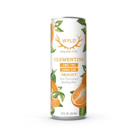 Wyld Low-Dose Clementine CBD:THC Sparkling Water — Bright