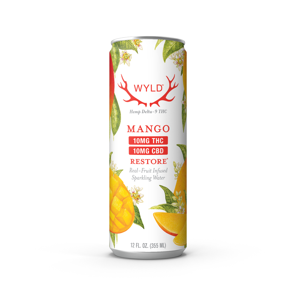 Wyld Mango THC:CBD Sparkling Water — Restore