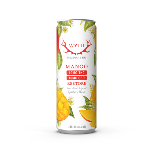 Wyld Mango THC:CBD Sparkling Water — Restore