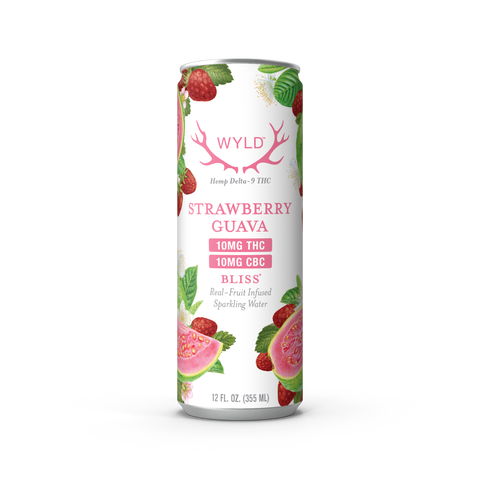 Wyld Strawberry Guava THC:CBC Sparkling Water — Bliss