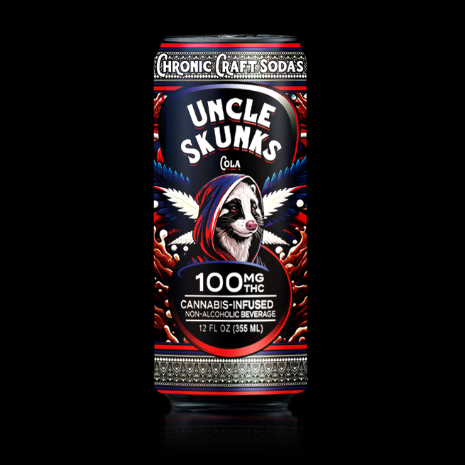 Uncle Skunks Cola 100mg Chronic Craft Soda (12oz)
