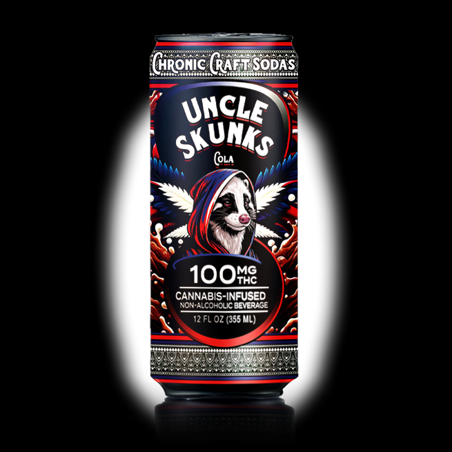 Uncle Skunks Cola 100mg Chronic Craft Soda (12oz) (2)