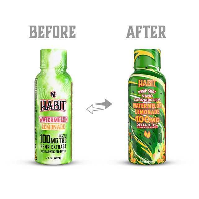 Habit 100 MG Delta 9 THC Hemp Shot – Watermelon Lemonade (2)