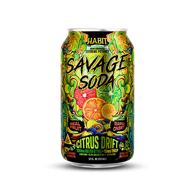 Habit Delta 9 THC Hemp Soda – Savage Edition – Citrus Drift