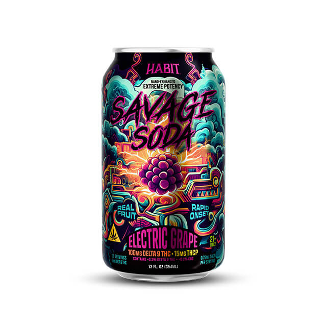 Habit Delta 9 Savage Soda – Electric Grape