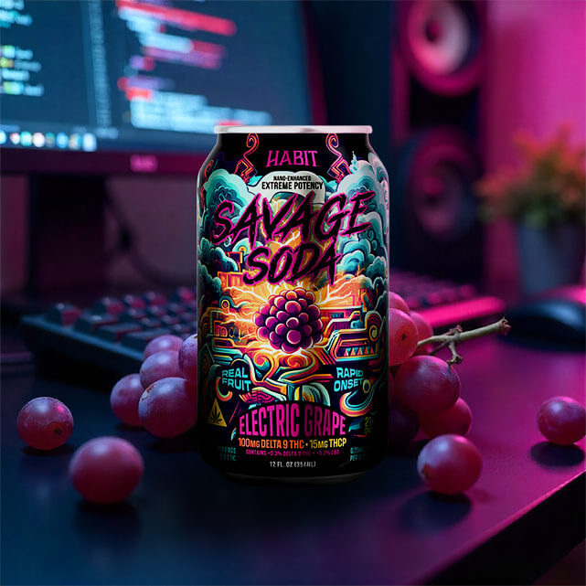 Habit Delta 9 Savage Soda – Electric Grape (2)