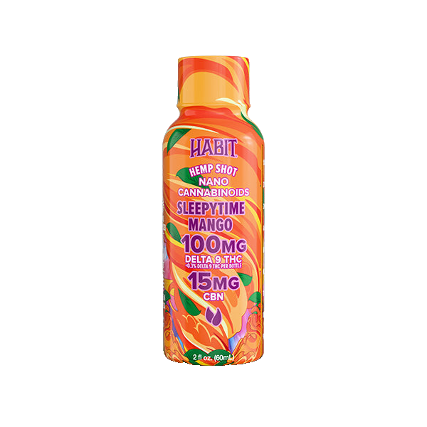 Habit 100 MG Delta 9 THC Hemp Shot – Sleepytime Mango