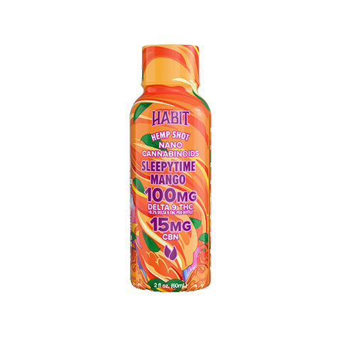 Habit 100 MG Delta 9 THC Hemp Shot – Sleepytime Mango