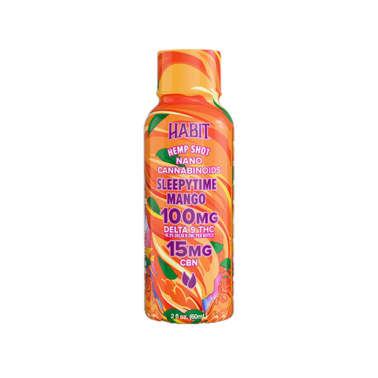 Habit 100 MG Delta 9 THC Hemp Shot – Sleepytime Mango