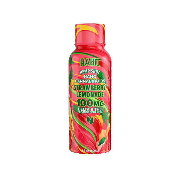 Habit 100 MG Delta 9 THC Hemp Shot – Strawberry Lemonade