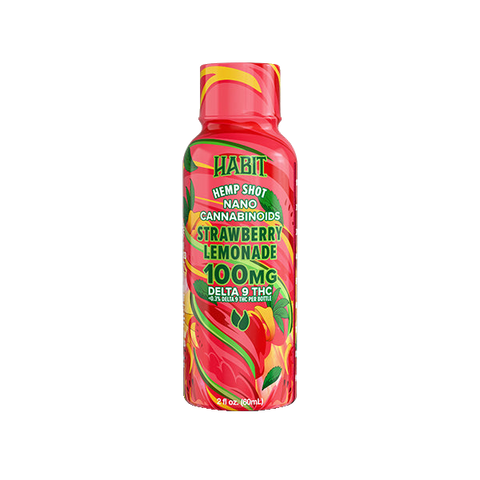 Habit 100 MG Delta 9 THC Hemp Shot – Strawberry Lemonade
