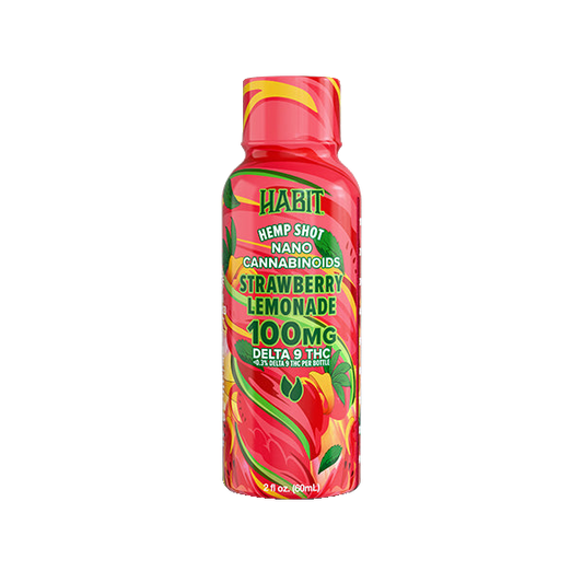 Habit 100 MG Delta 9 THC Hemp Shot – Strawberry Lemonade
