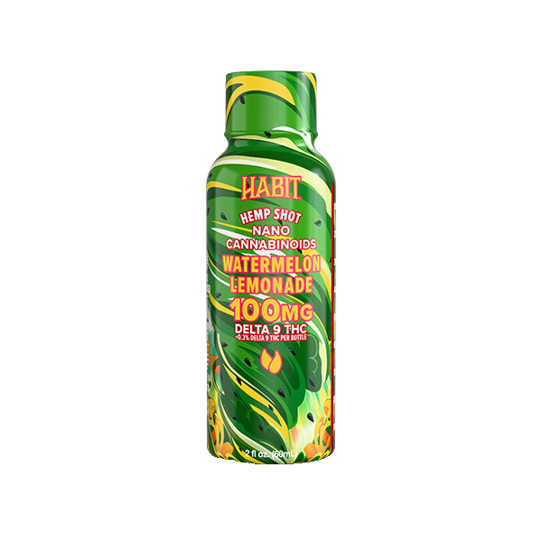 Habit 100 MG Delta 9 THC Hemp Shot – Watermelon Lemonade