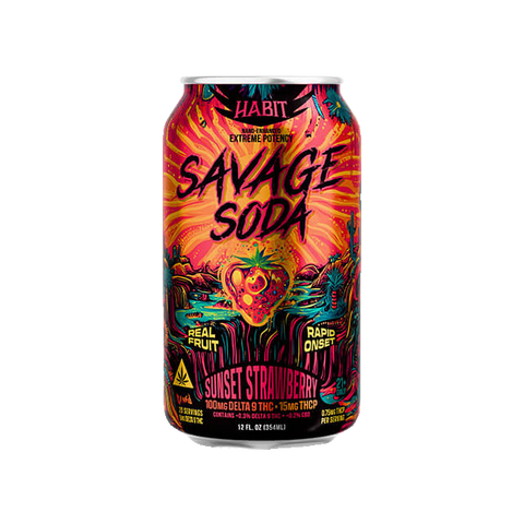Habit Delta 9 Savage Soda – Sunset Strawberry