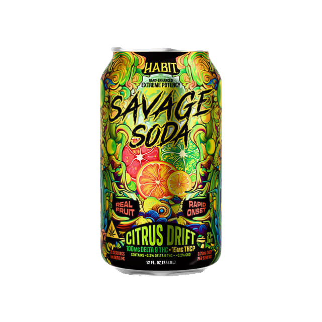 Habit Delta 9 THC Hemp Soda – Savage Edition – Citrus Drift