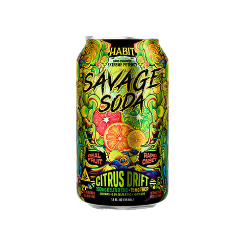 Habit Delta 9 THC Hemp Soda – Savage Edition – Citrus Drift