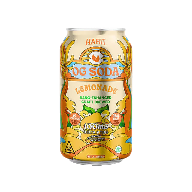 Habit Delta 9 THC OG Soda – 100MG – Lemonade