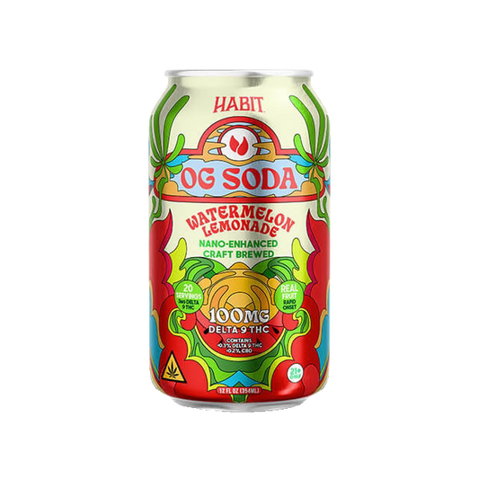 Habit Delta 9 THC OG Soda – 100MG – Watermelon Lemonade