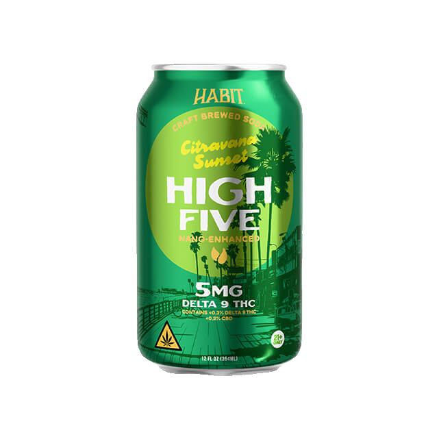 Habit High Five Citravana Sunset 5MG Delta 9 THC Soda