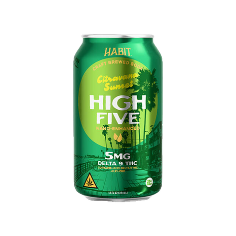 Habit High Five Citravana Sunset 5MG Delta 9 THC Soda